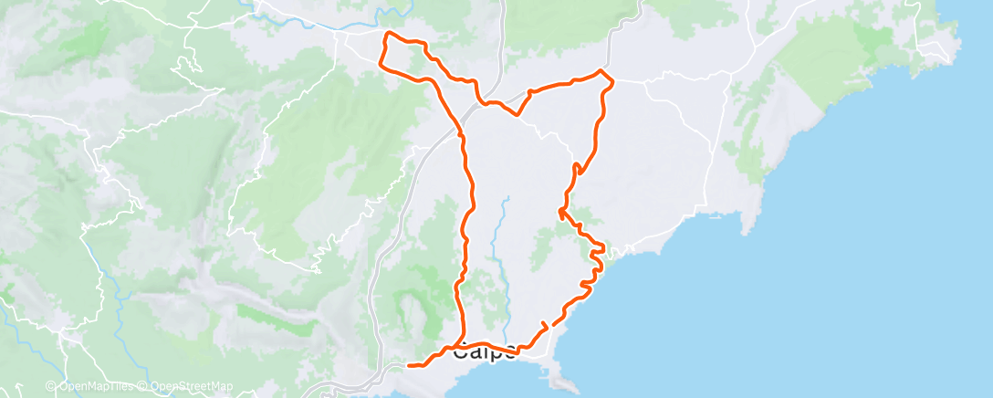 Map of the activity, Recovery ride 🤔