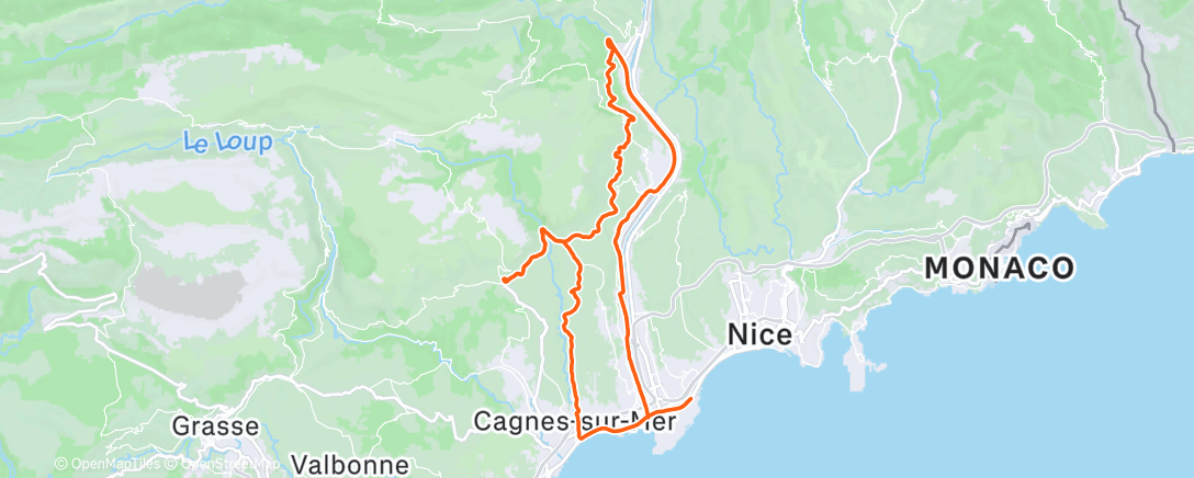 Map of the activity, Course
