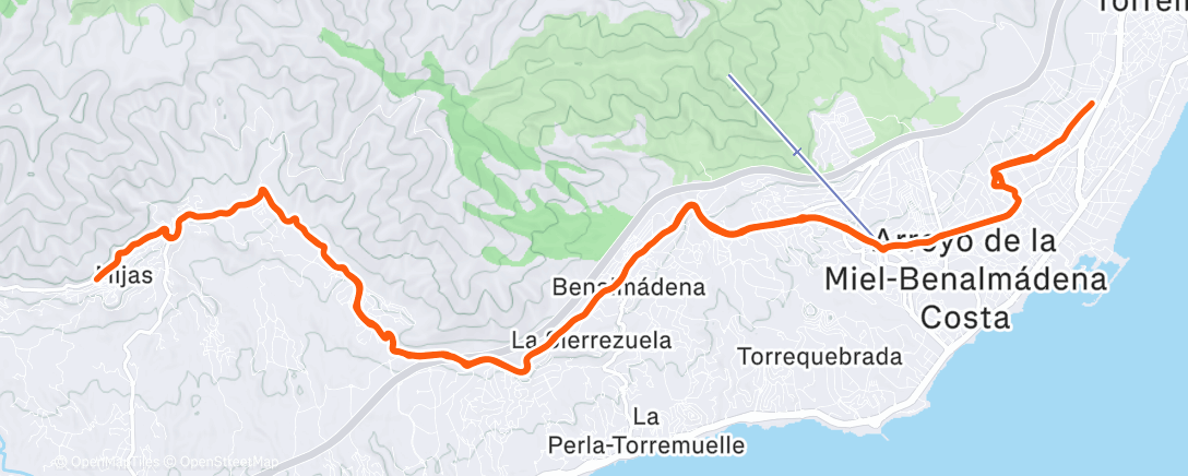 Map of the activity, Morning Ride