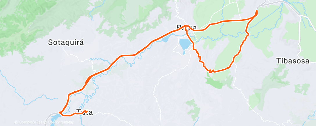 Map of the activity, Vuelta ciclista por la mañana