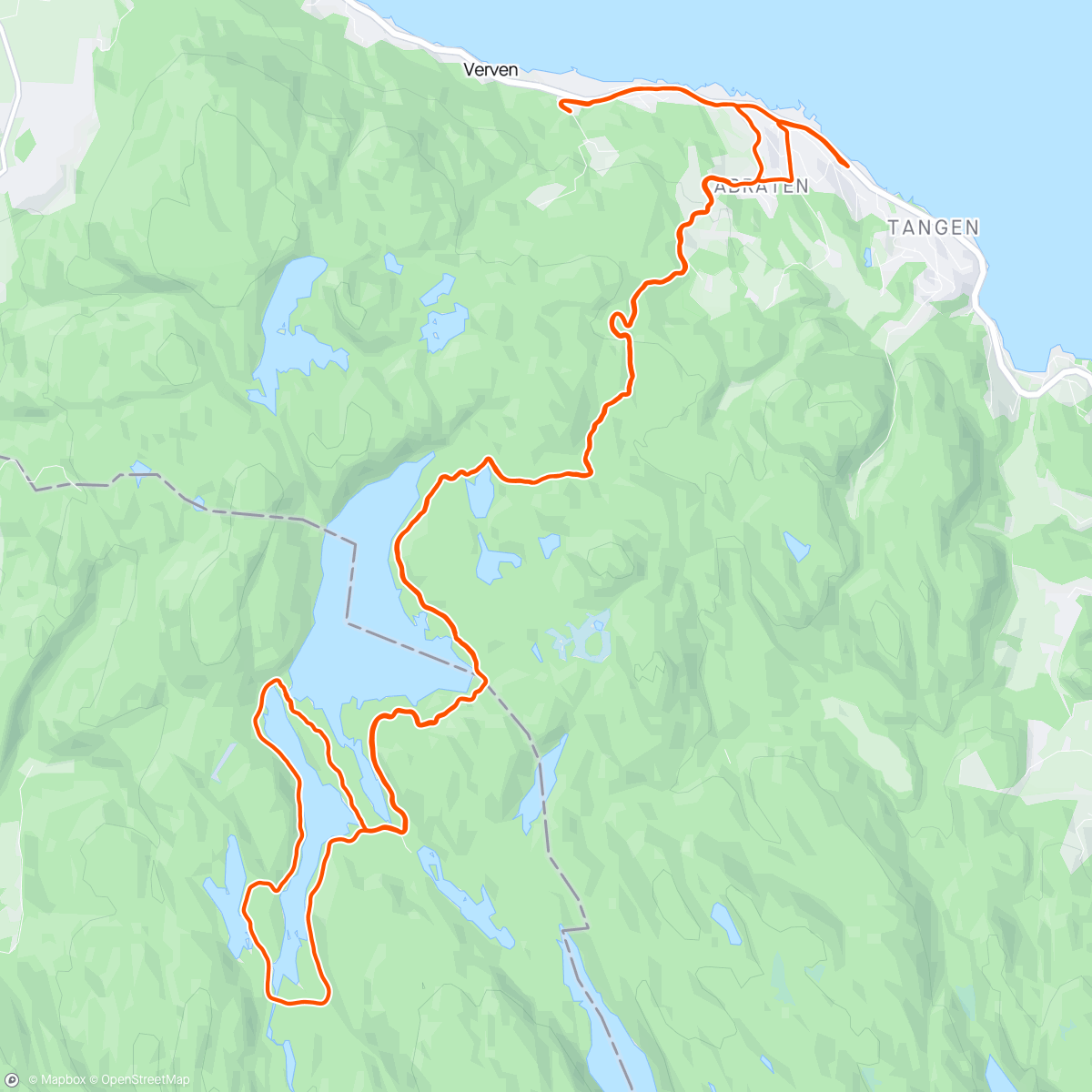 Map of the activity, Langevannet runde 🏃‍♂️⛰️🙂
