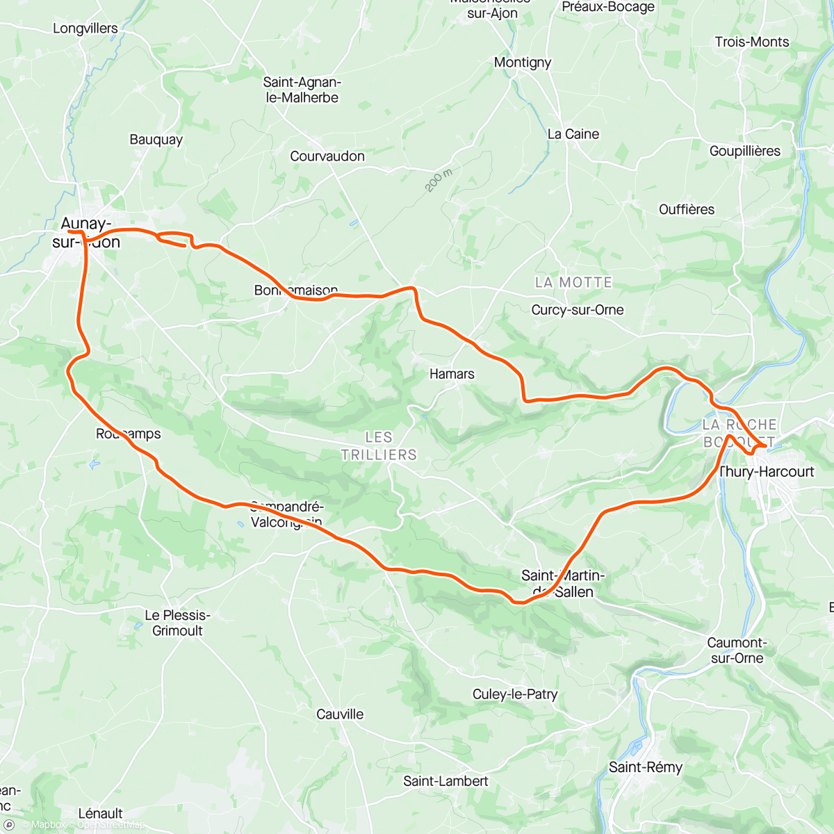 Map of the activity, Sortie route en VTT avec un beau D+ et une partie terre