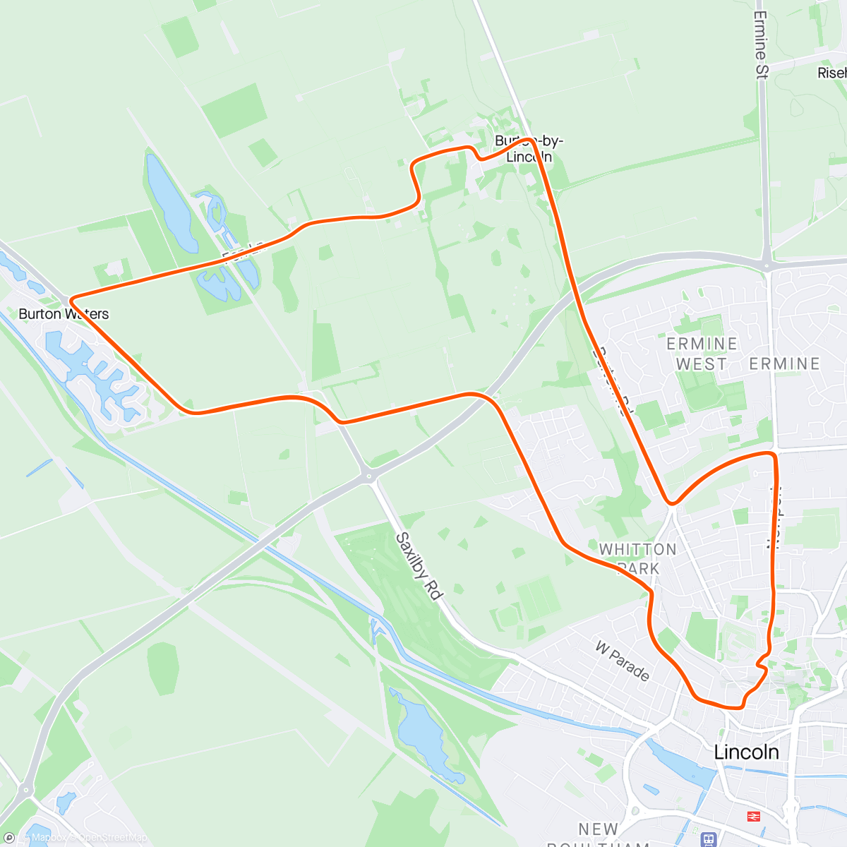 Map of the activity, Lincoln gp