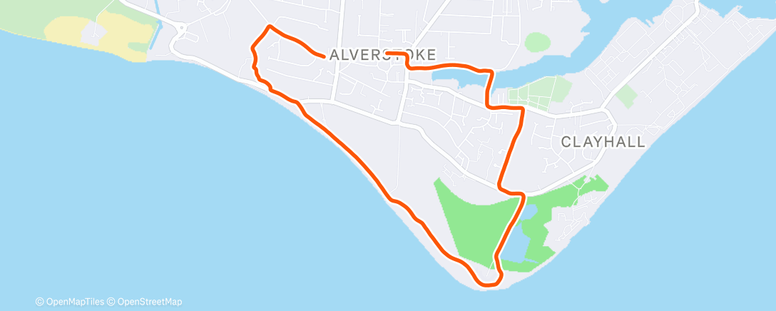 Map of the activity, Morning Run