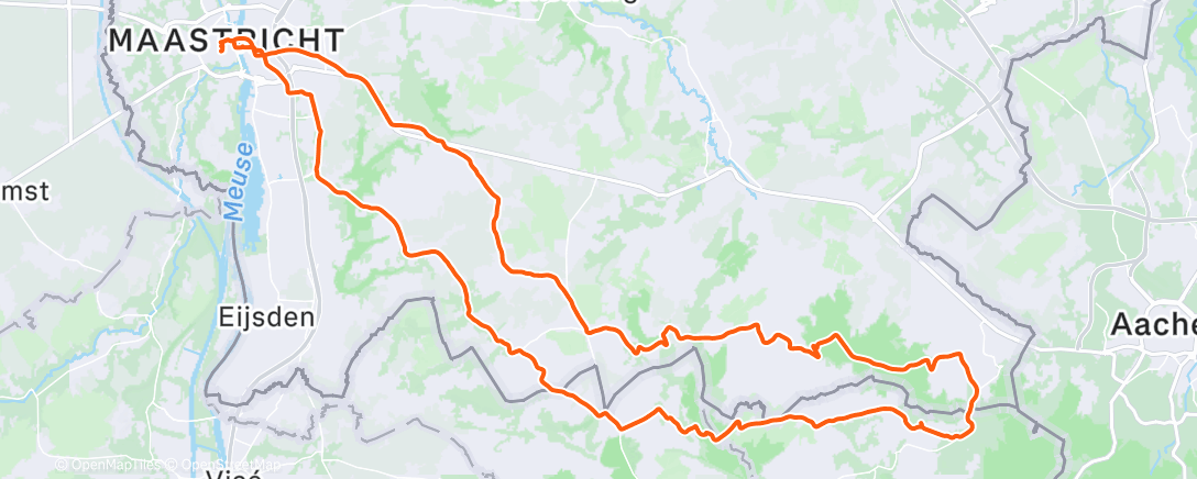 Map of the activity, Retourtje Maastricht