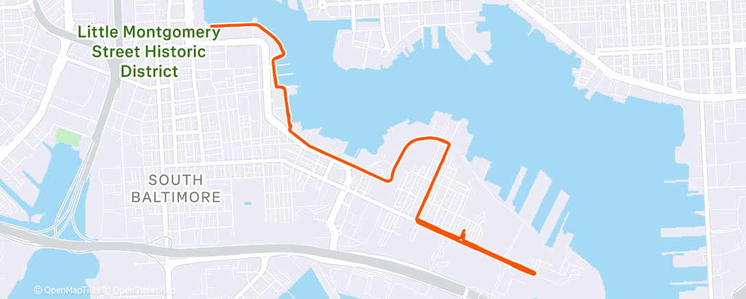 Map of the activity, Morning Run