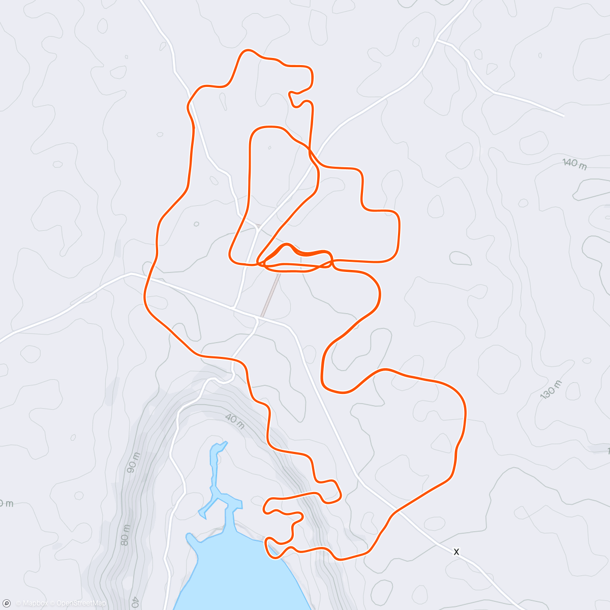 Map of the activity, Zwift - Ride 69 2024 5 X Sprinter's Playground easy spinning