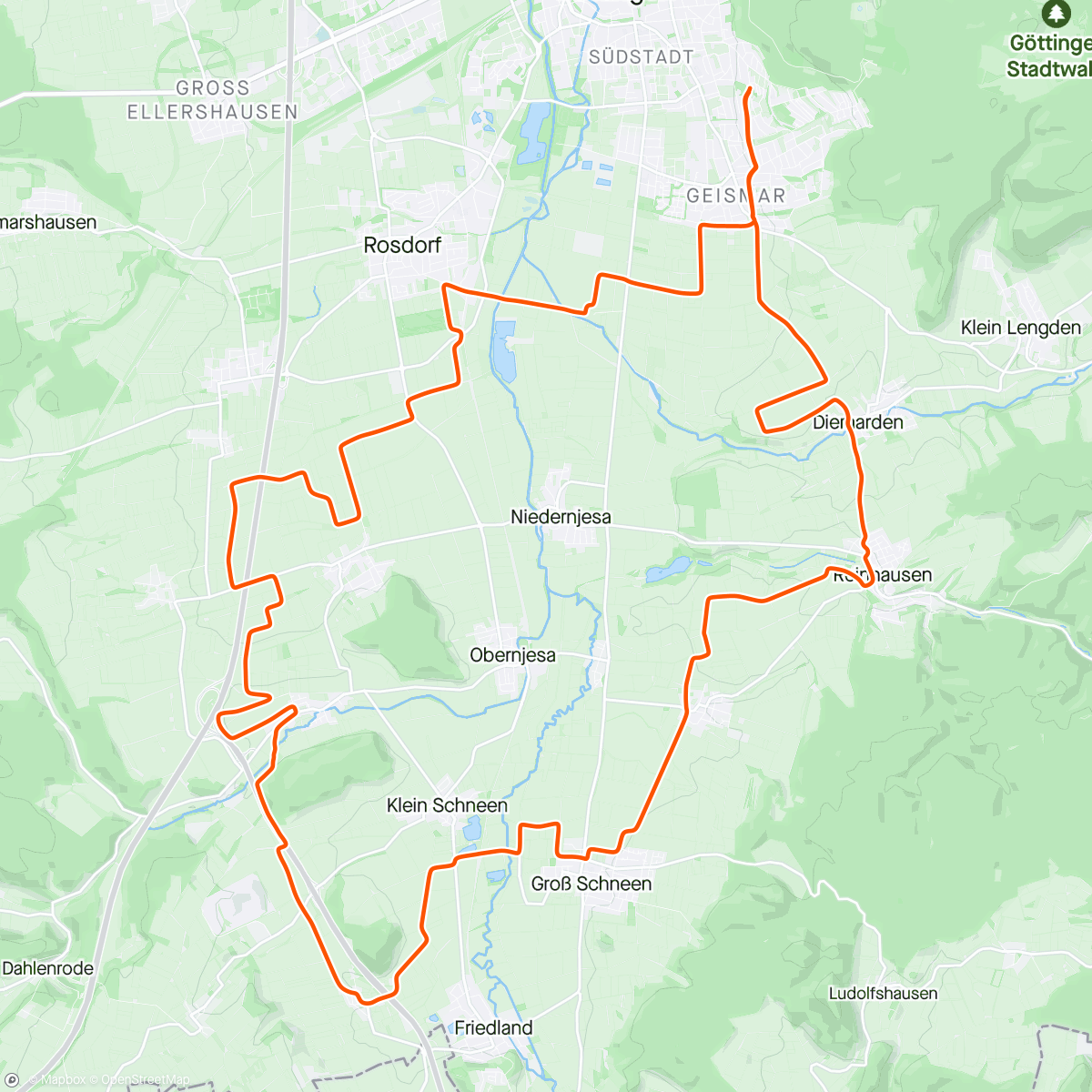 Map of the activity, White Socks in Gö – July 14 2024