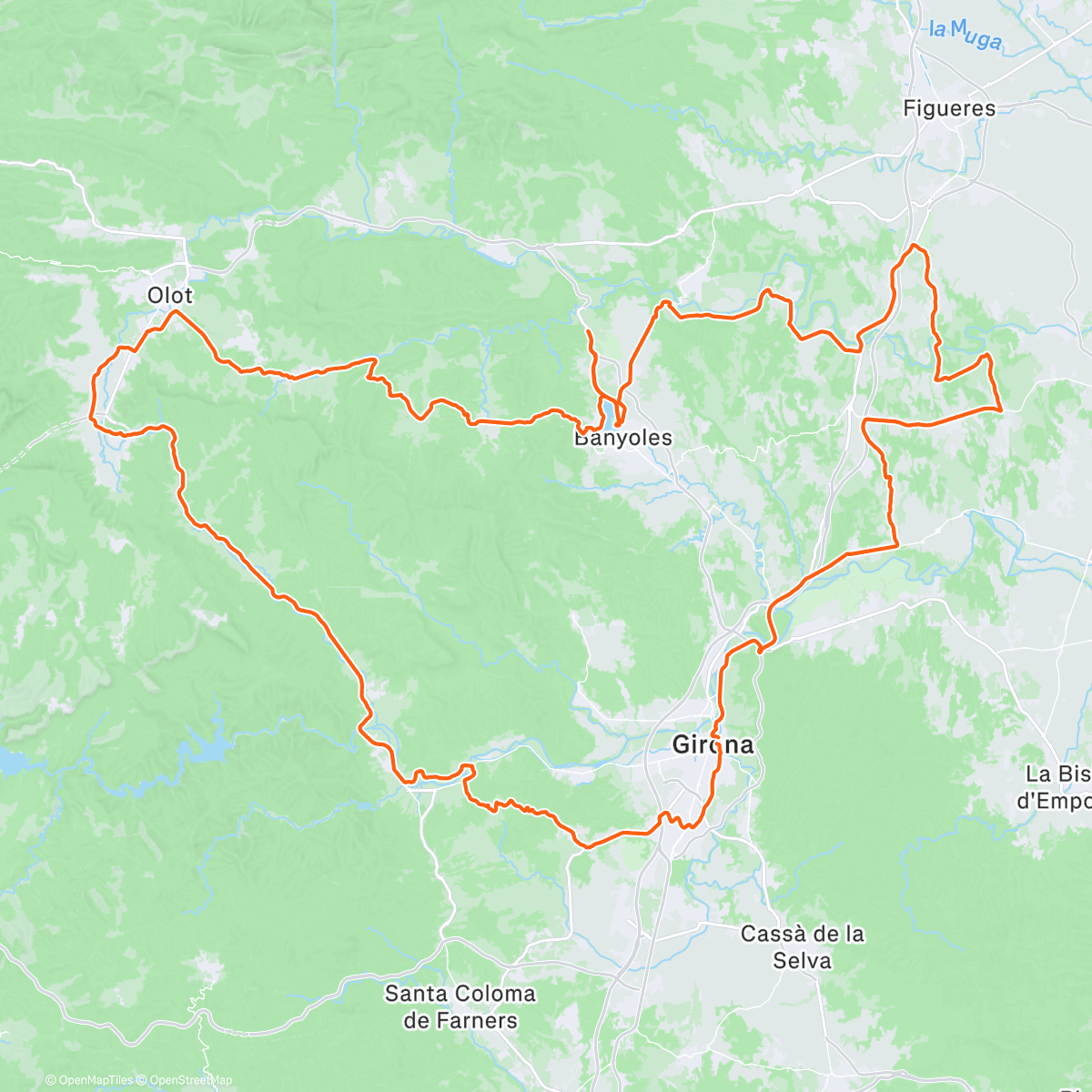 Map of the activity, Meet up in Banyoles🌞