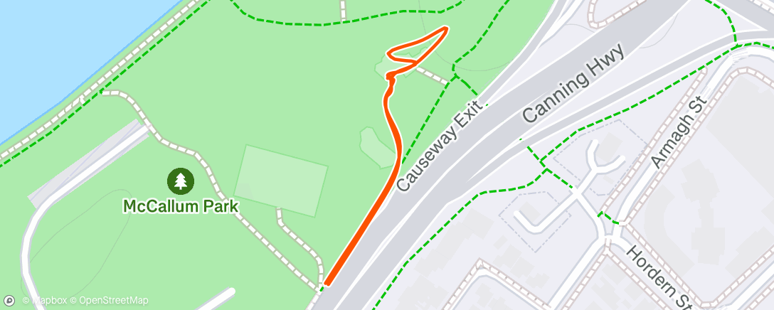 Map of the activity, Afternoon Ride