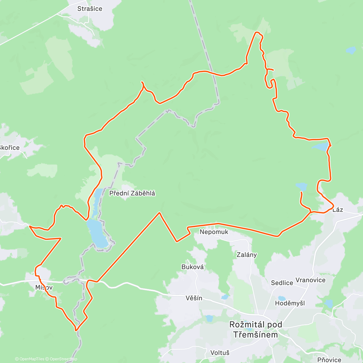 Map of the activity, Bike Season Closing
