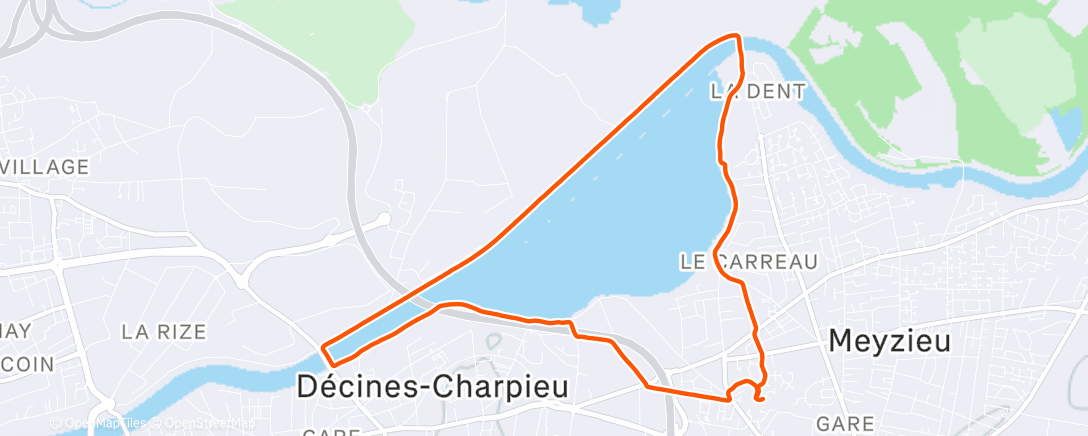 Map of the activity, 🏃‍♂️ 10km