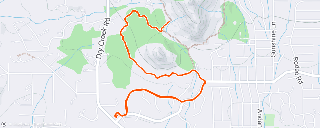 Map of the activity, Morning Run