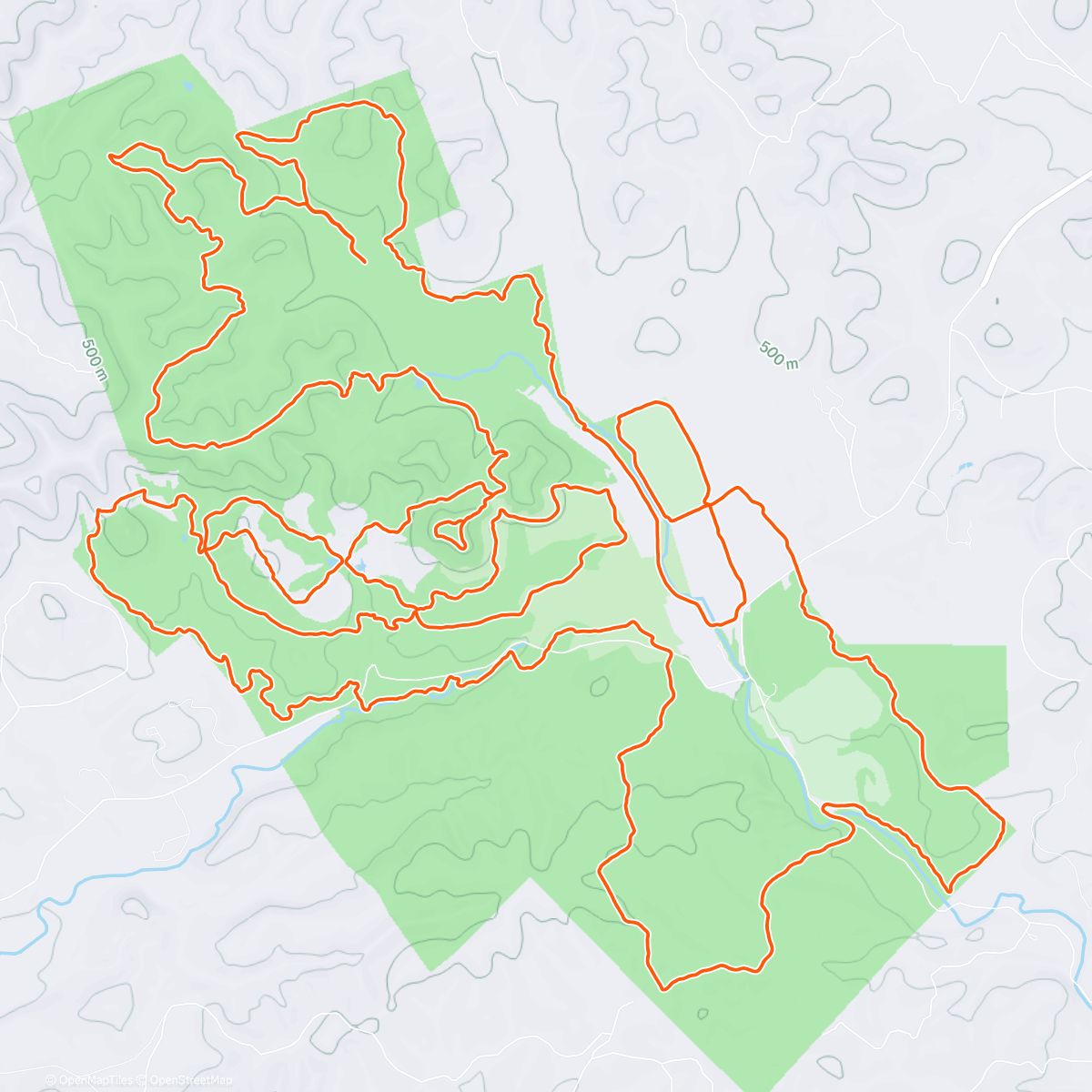 Map of the activity, Bandera 50k 🤠