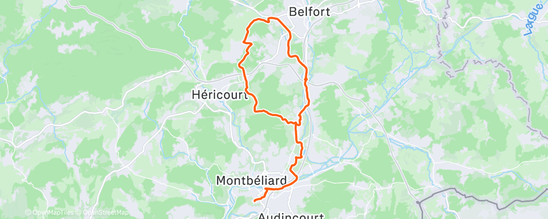 Map of the activity, Gravel