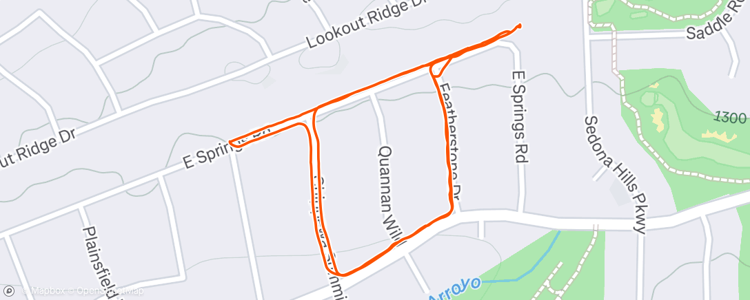 Map of the activity, Morning Walk