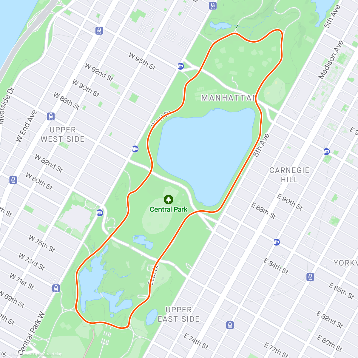 Map of the activity, Zwift - Aerobic Sustainability in New York