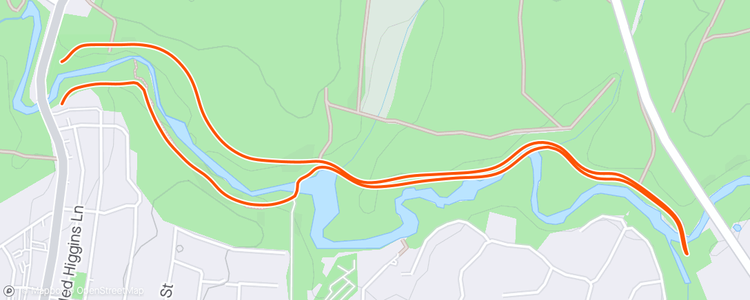 Map of the activity, Margaret River Park Run