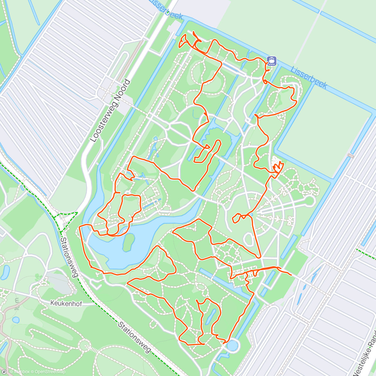 Mapa da atividade, Keukenhof Garden Walk