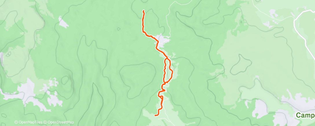Mappa dell'attività Esc snow campomulo
