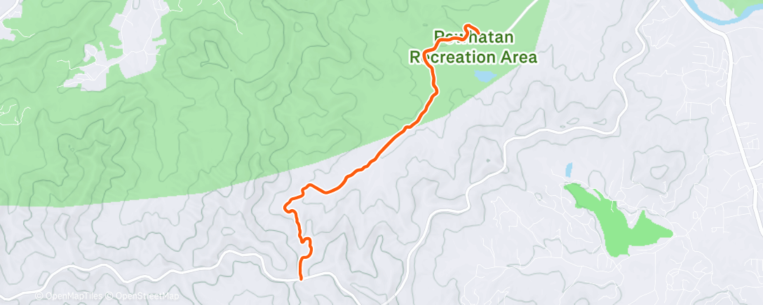 Карта физической активности (Lunch Trail Run)