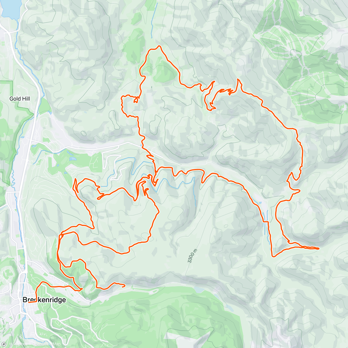 Map of the activity, Breck Epic Day 2 ⚡️