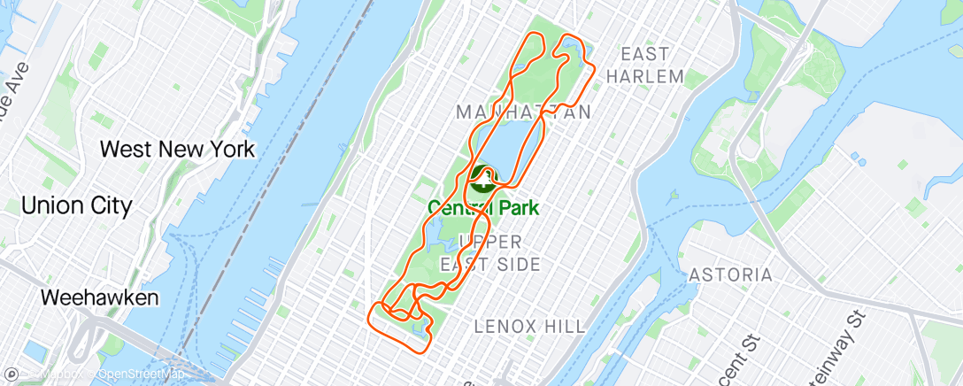 Mapa de la actividad (Zwift - 2x20min Crisscross (Short) in New York)