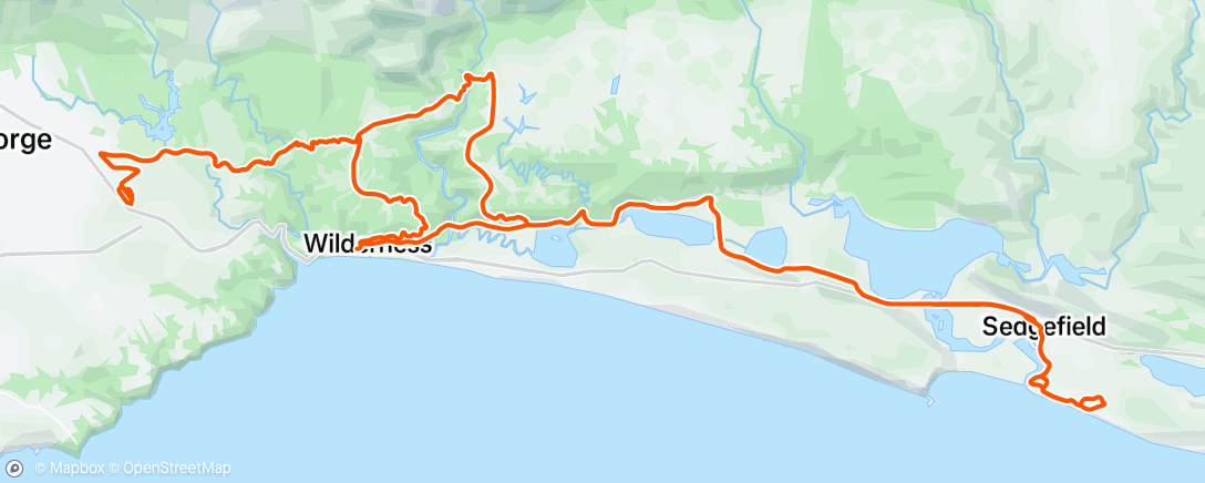 Map of the activity, Morning Mountain Bike Ride
