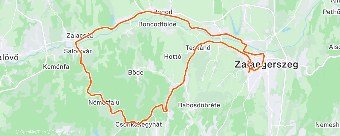 Map of the activity, Morning Ride