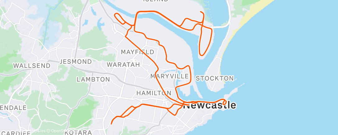 Map of the activity, Morning Ride