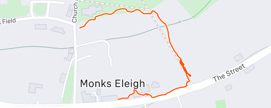 Map of the activity, Morning stomp