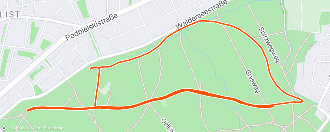 Map of the activity, 4x 300 - 200 - 100