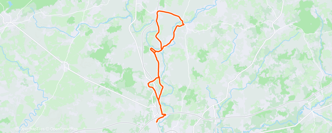 Map of the activity, Lunch Ride Cyclebox 👌