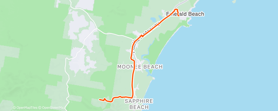 Map of the activity, Gaudrons Rd climb