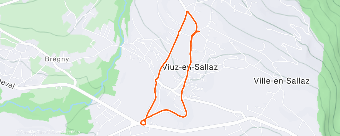 Map of the activity, Marche le midi