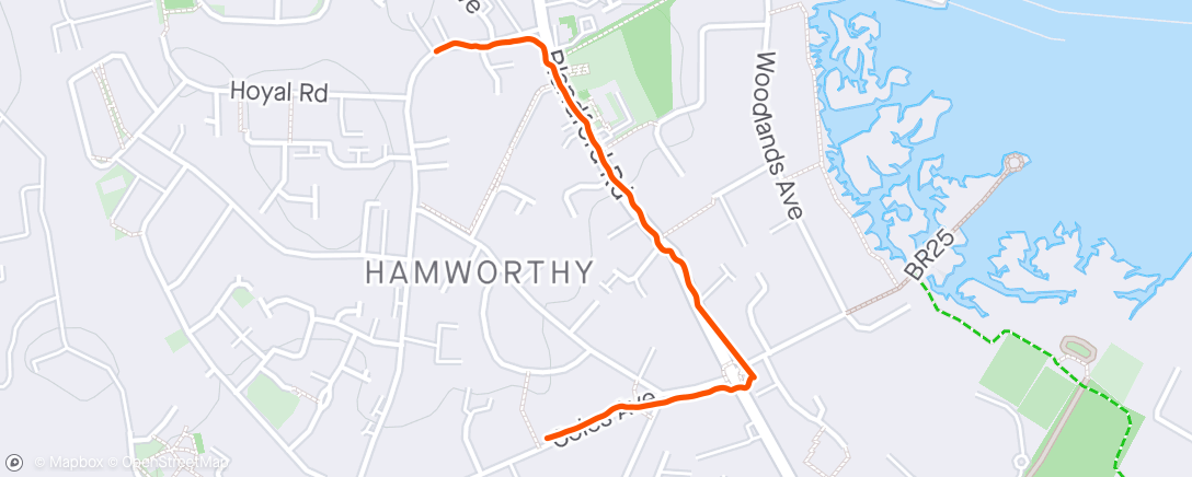 Mapa de la actividad, Morning walk