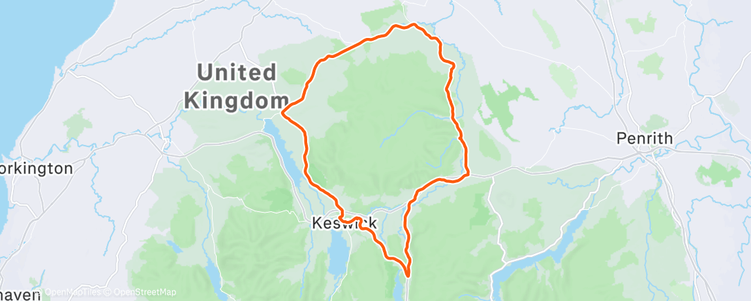 Map of the activity, Morning Ride