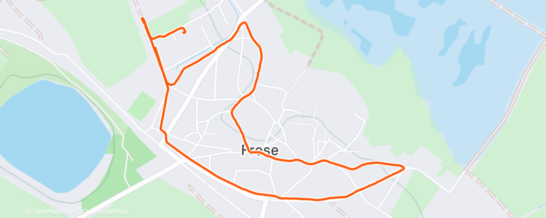 Map of the activity, Abendspaziergang