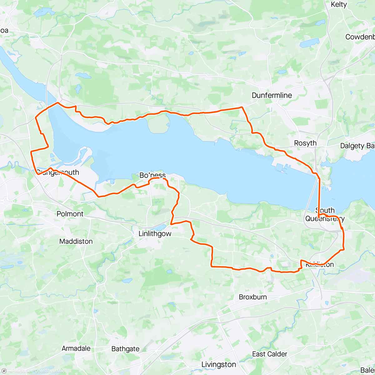 Map of the activity, Pink Chai Ride