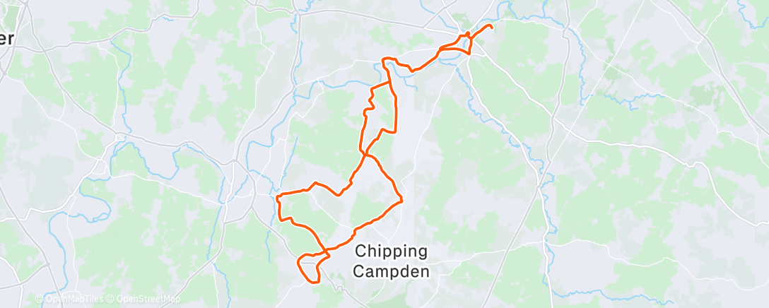 Map of the activity, Morning Ride