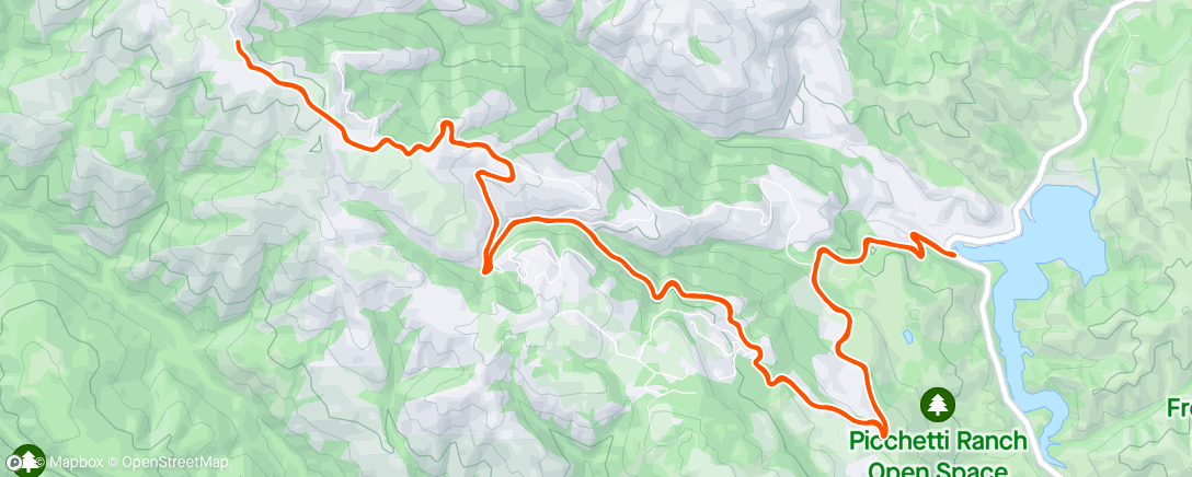 Map of the activity, FMR Montebello Climb
