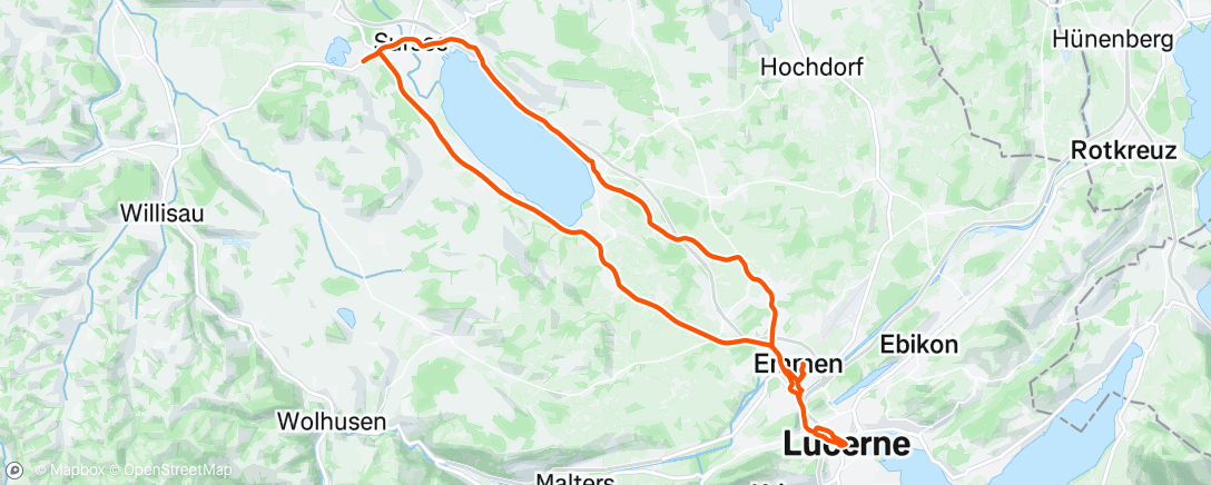 Map of the activity, Morning Ride