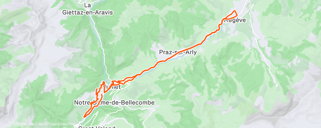 Карта физической активности (La partie à -5 sous la neige à canon était pas ouf 🥶🥶🥶)