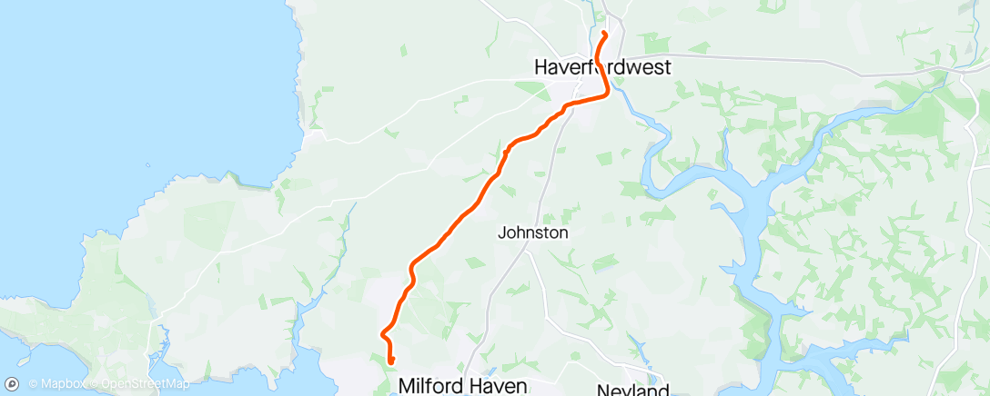 Map of the activity, 🚲 home from work after picking my bike up from milkes bikes thanks guys for getting me back on the road 🚲🌈NHS 🌈
