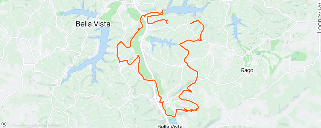 Map of the activity, Little Sugar, definitely not ready. 3 big trees down and very muddy on the last section after the bridge.