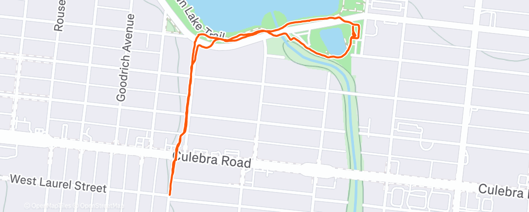 Map of the activity, Dog walk