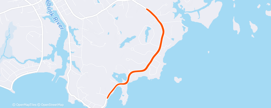 Map of the activity, Lunch Run