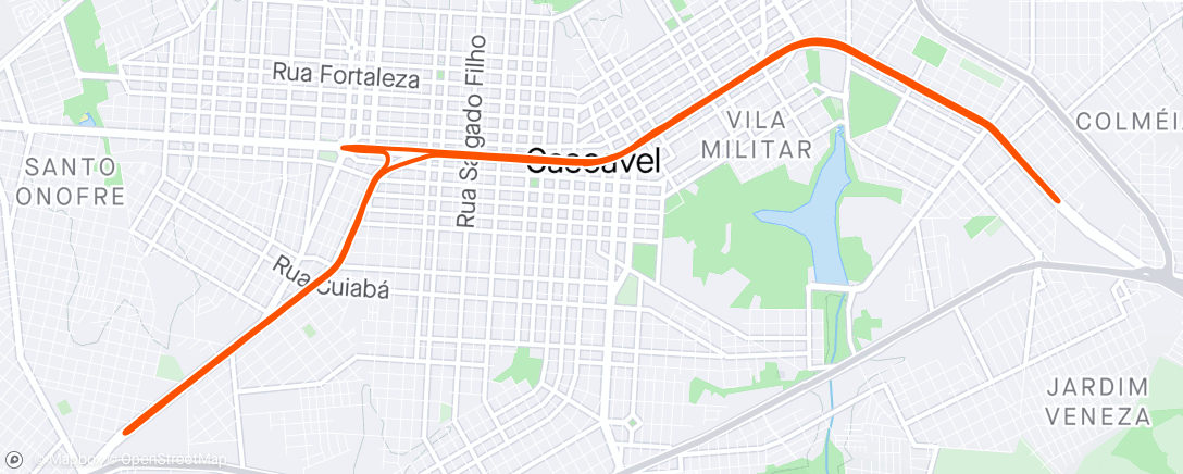 Map of the activity, Meia Maratona WeRun