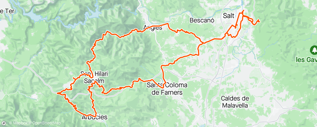 Map of the activity, Nice ride, shame about the company