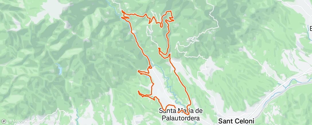 Mappa dell'attività Bicicleta de montaña matutina
